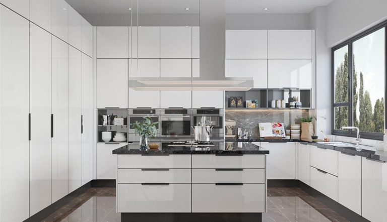 Elegant Home Touches with High Gloss Cabinetry